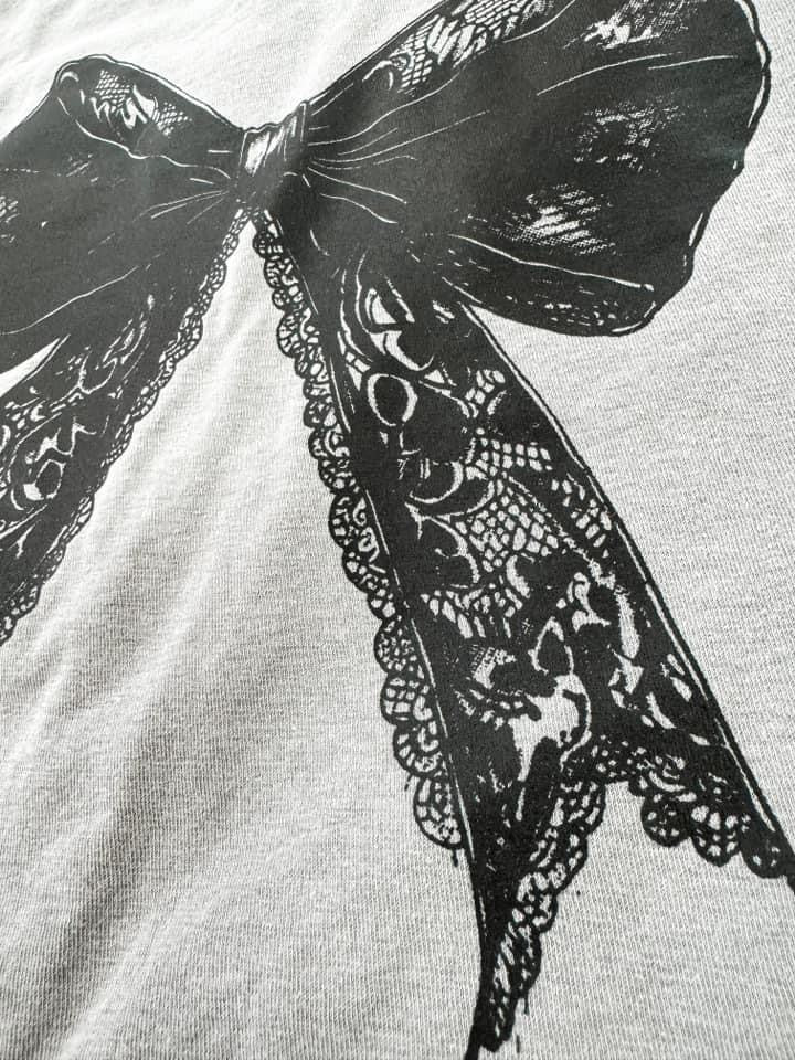 Lace Bow Vintage Tee