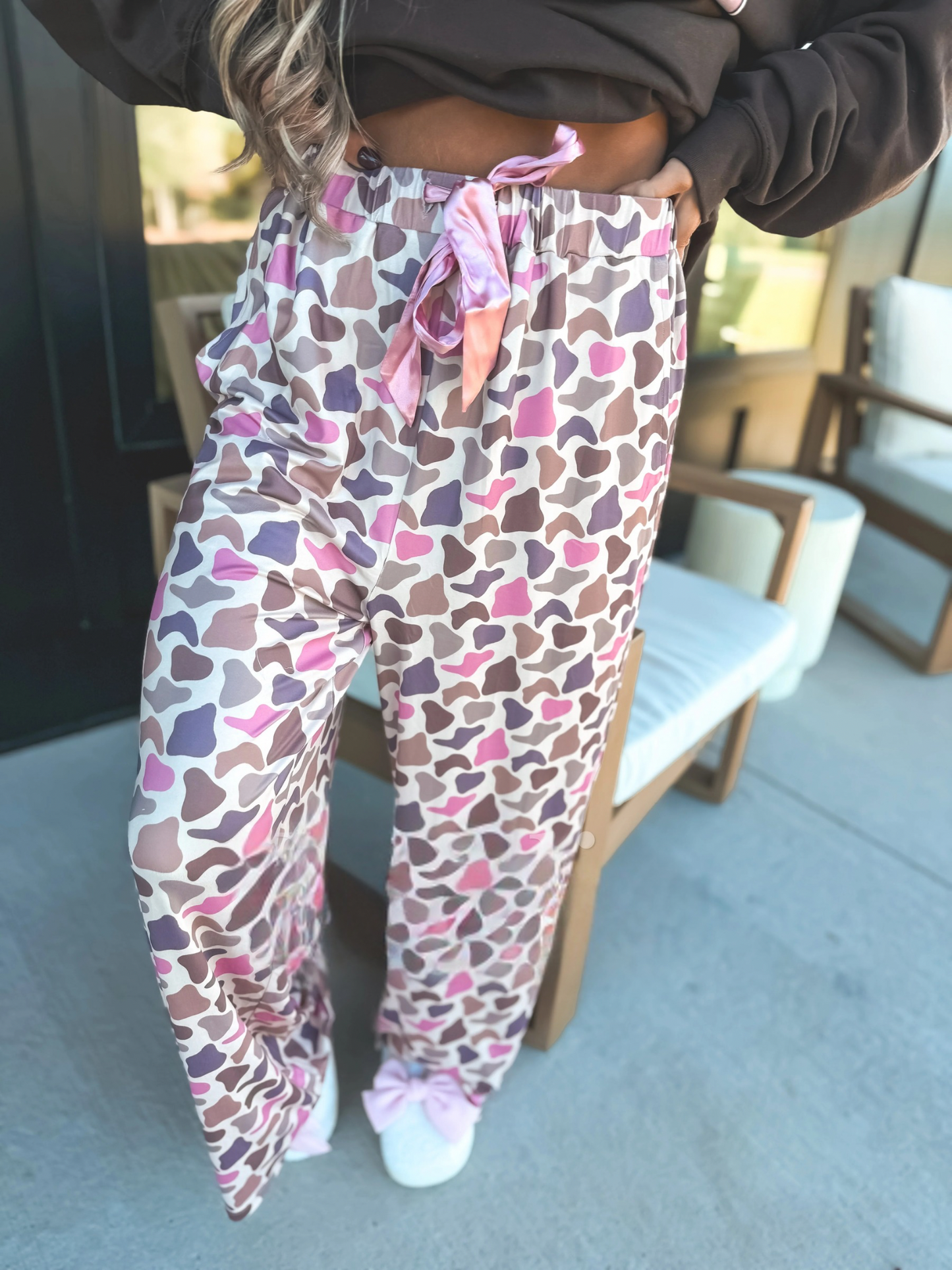 PREORDER Pink Duck Camo Stretchy Lounge Pants