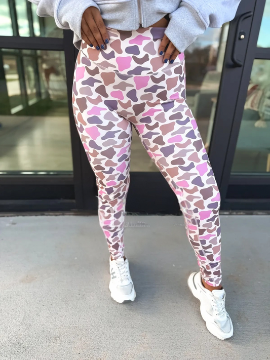PREORDER Pink Duck Camo Leggings