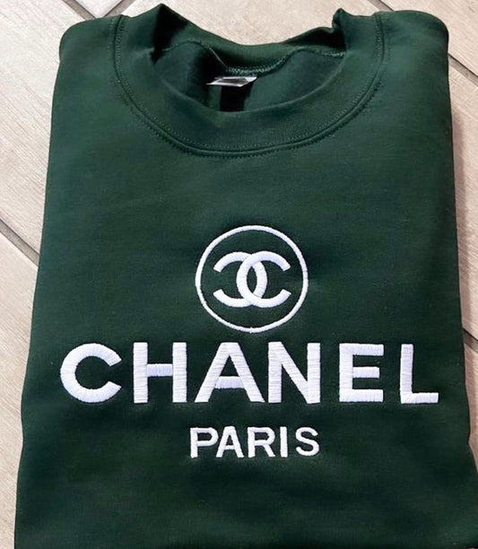 Preppy Shamrock Embroirdered Sweatshirt