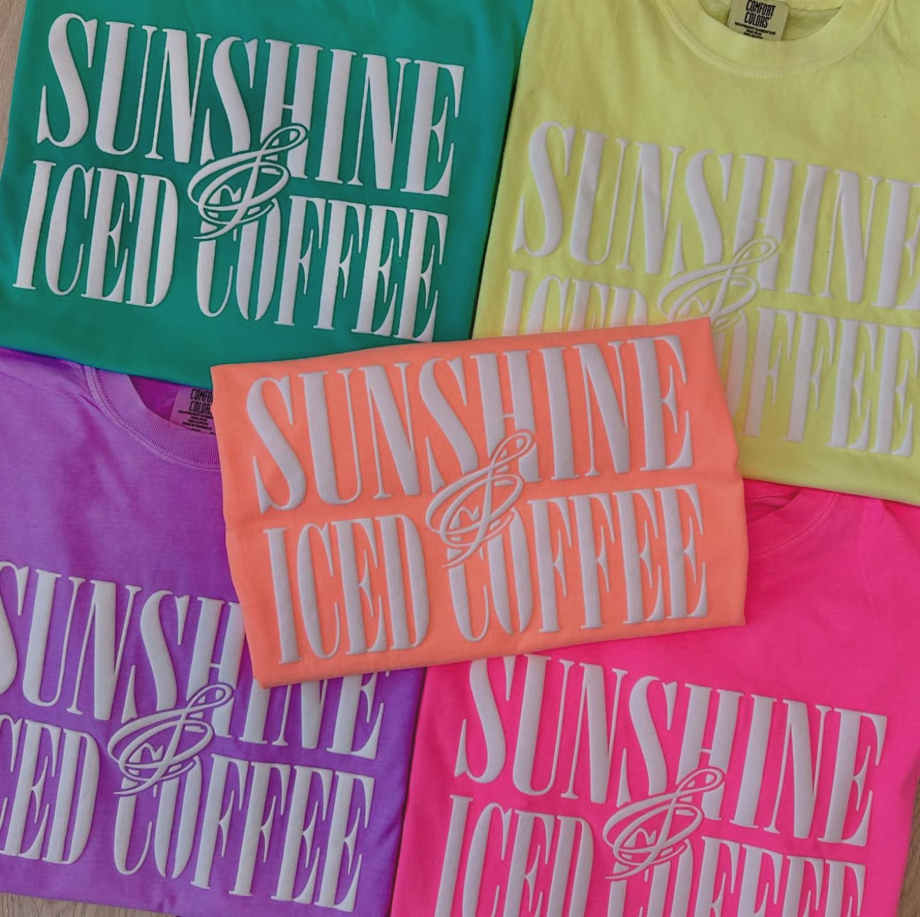 Sunshine & Iced Coffee Puff Tee