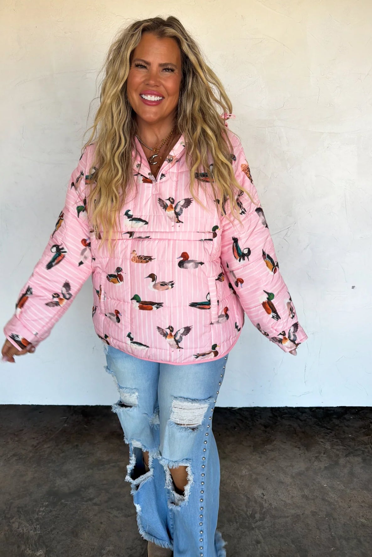 Preorder Outdoorsy Pink Mallard Camo Puffer Jacket