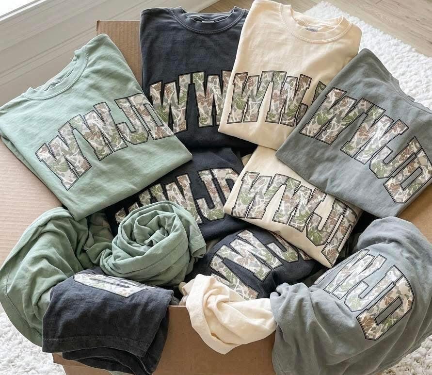 WWJD Dark Camo Tee/Sweatshirt