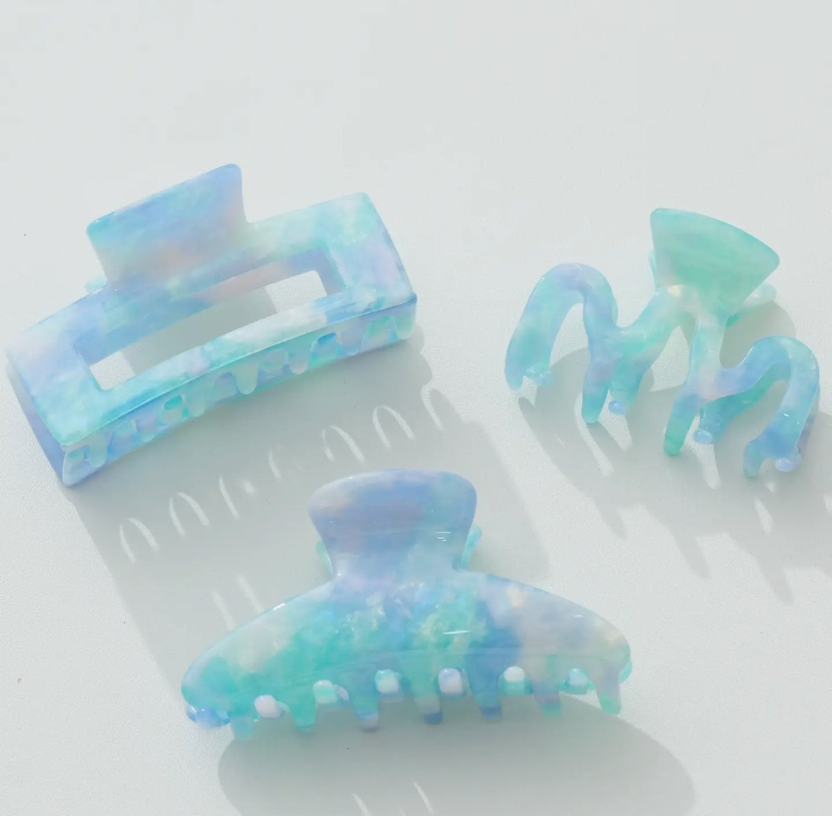 Blue Hawaiian Claw Clips