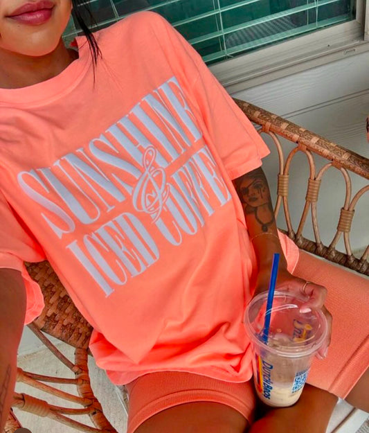 Sunshine & Iced Coffee Puff Tee