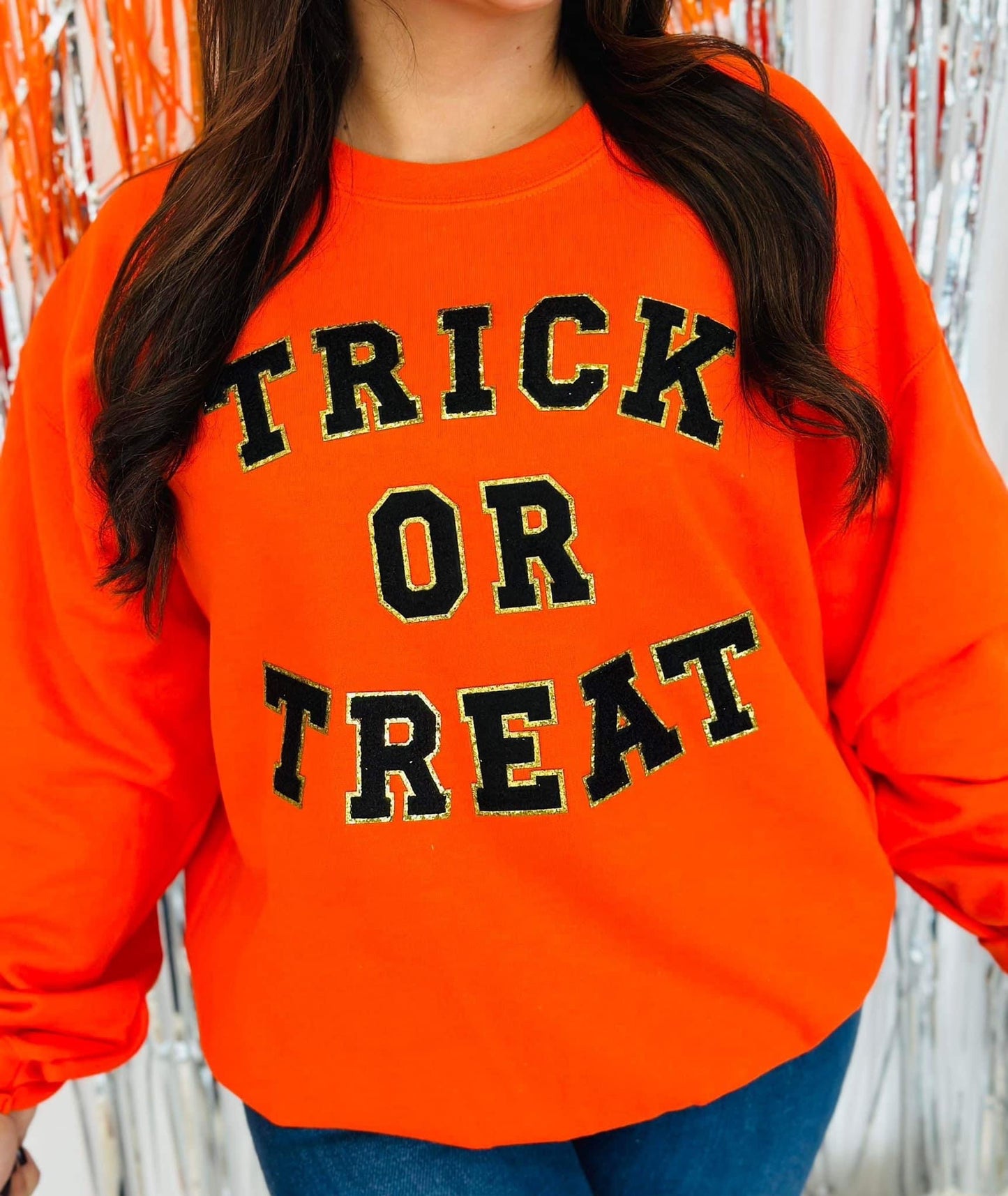 Trick or Treat Patch Sweatshirt
