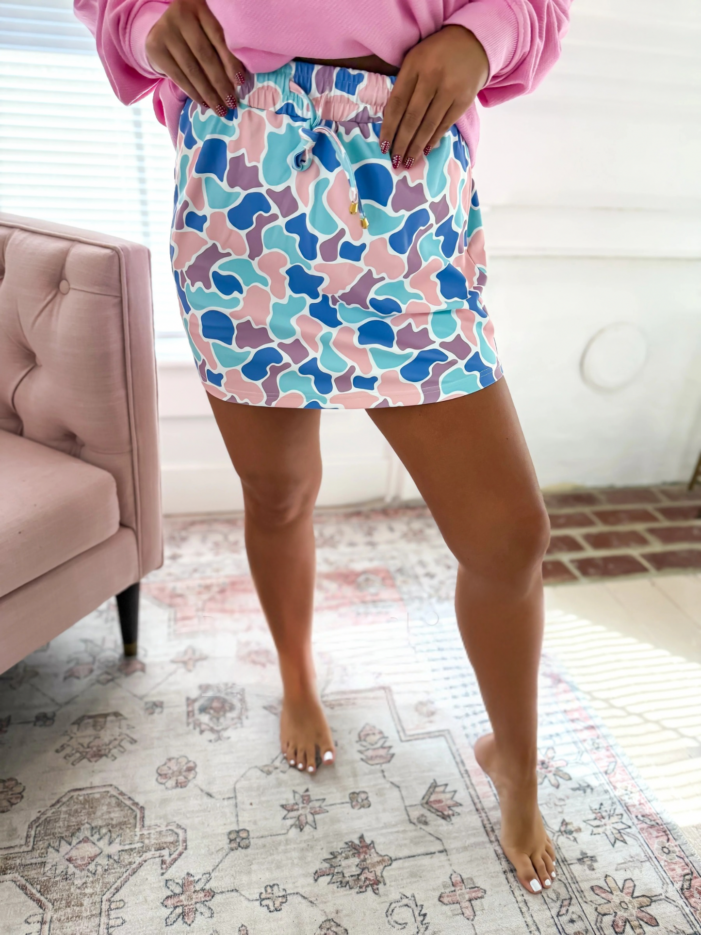 PREORDER Pastel Duck Camo Active Skort