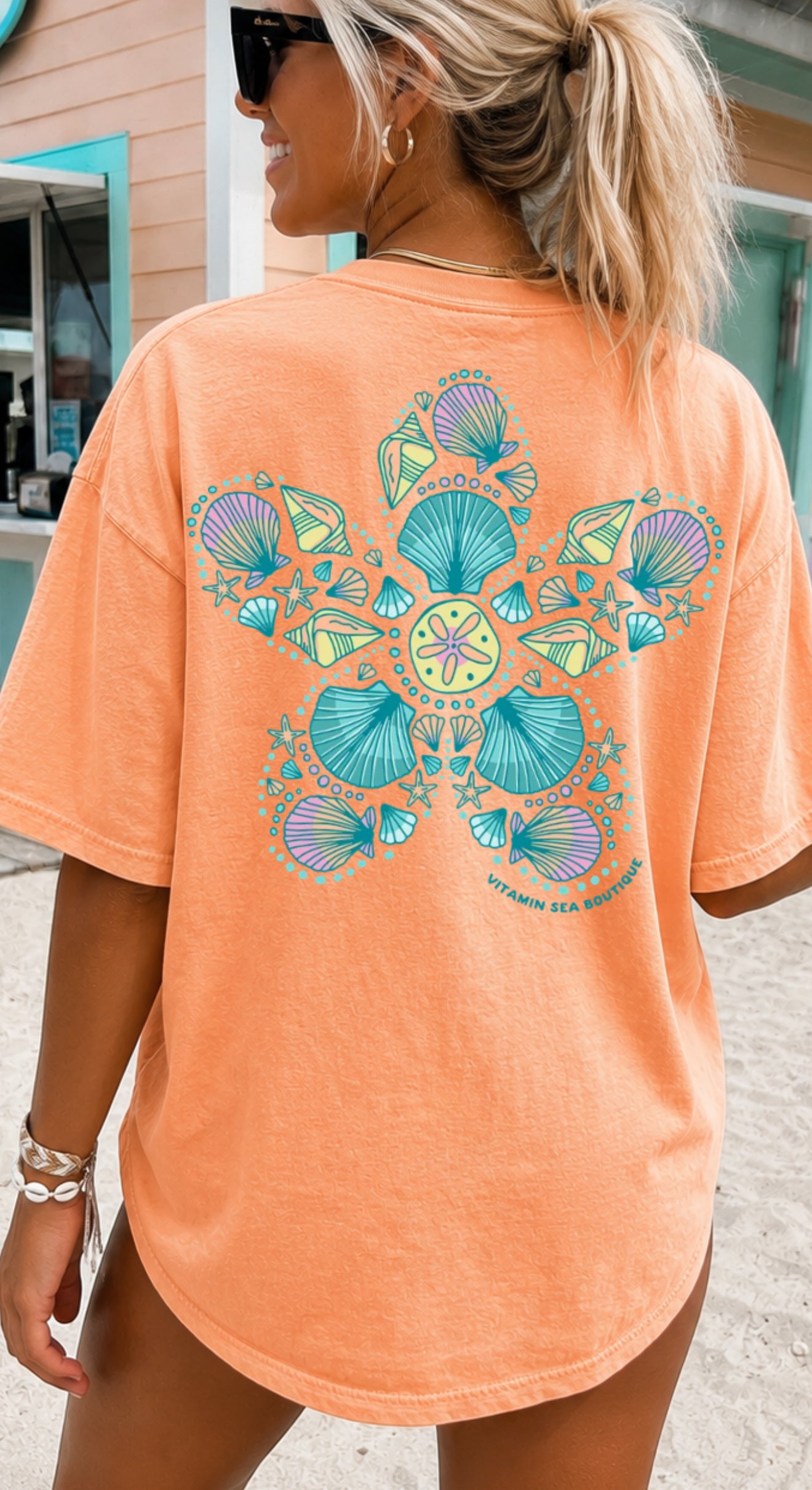 Shell Starfish Neon Tee