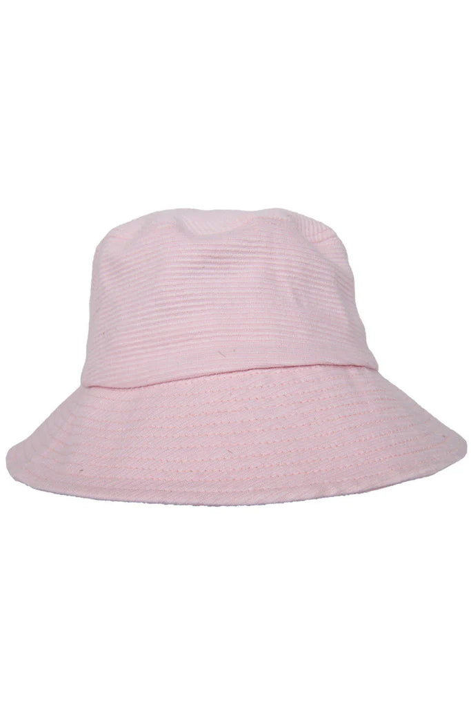 LIGHT PINK CORDUROY BUCKET HAT