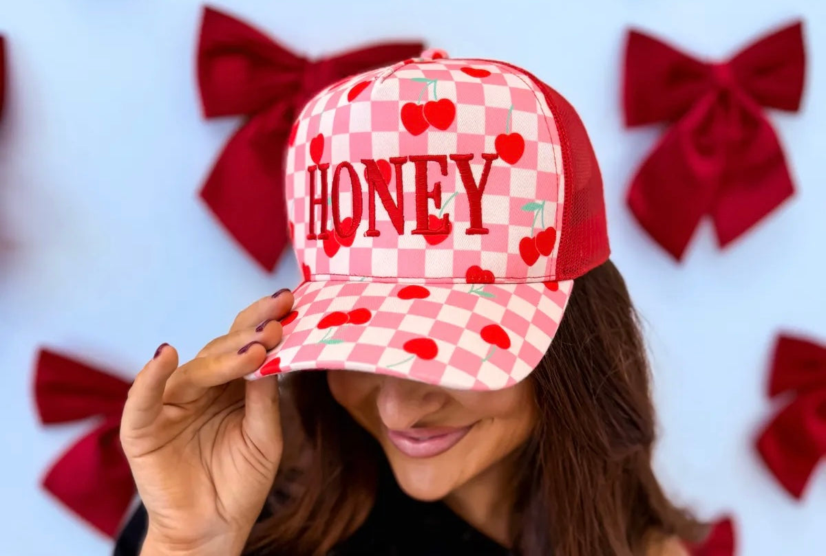 Honey Heart Cherries Hat