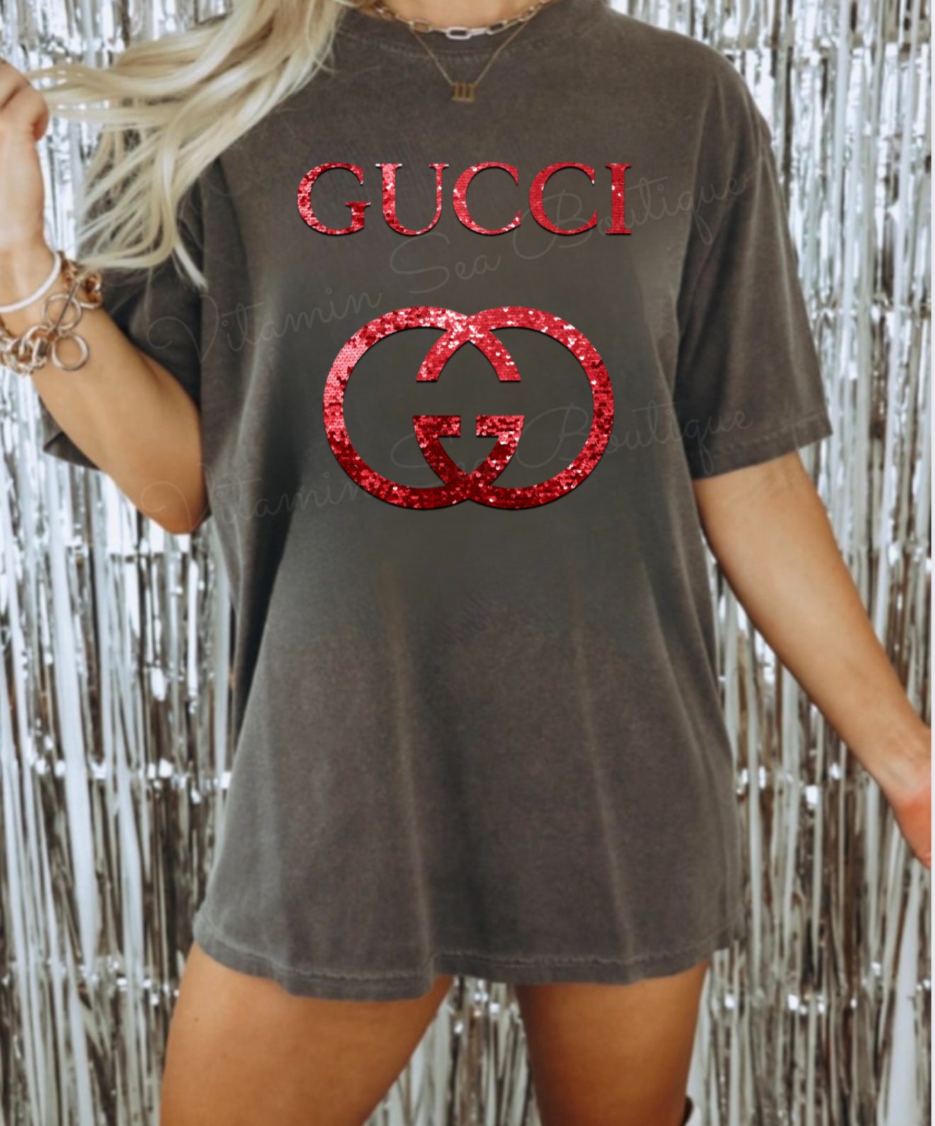 Holiday Faux Glitter Tees