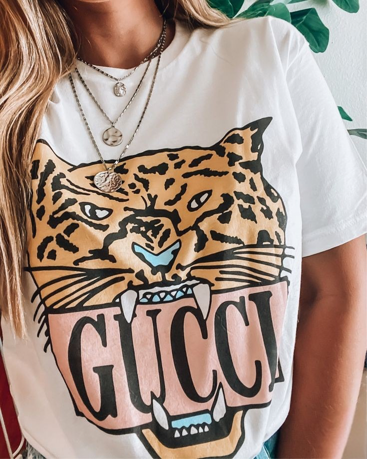 GG Tiger White Tee