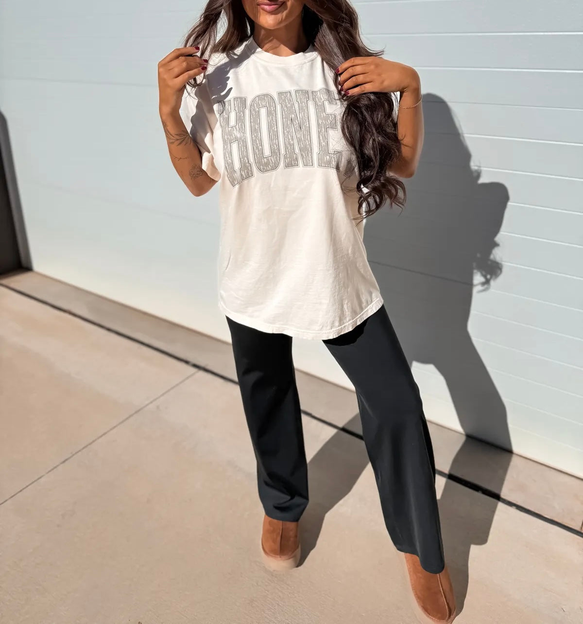 Honey Bottomland Camo Tee