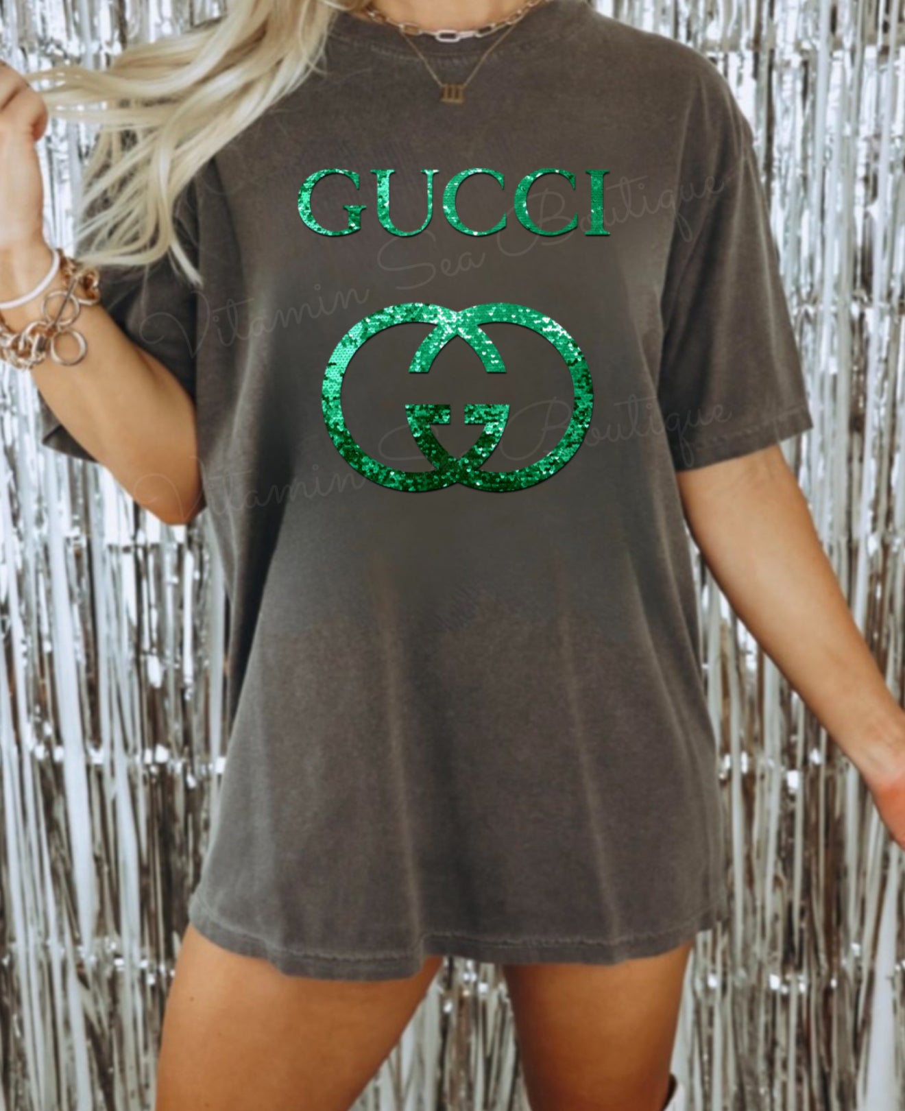Holiday Faux Glitter Tees
