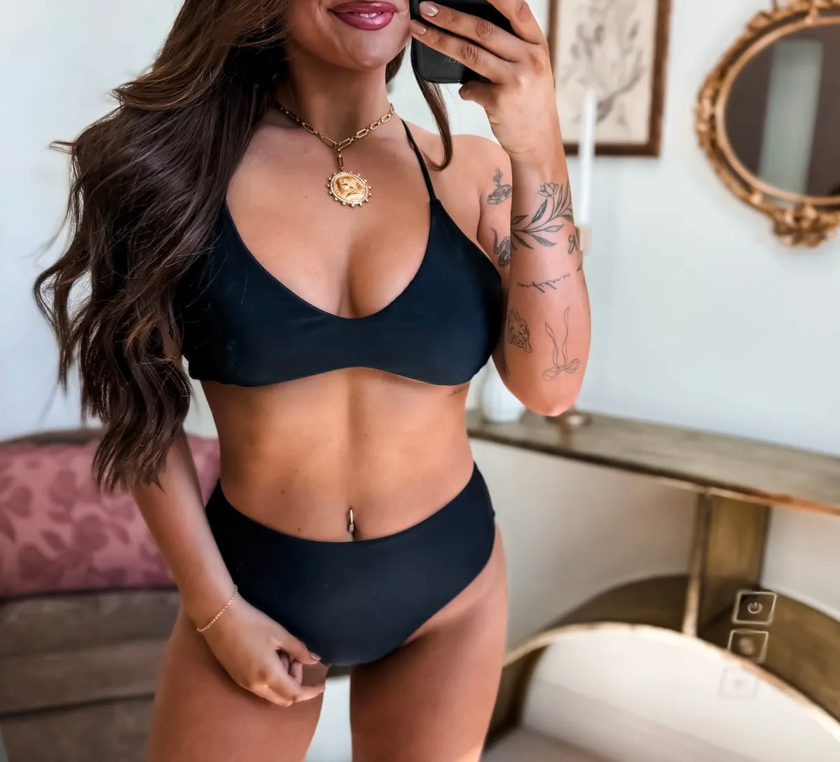 Black Sunset Bikini Set