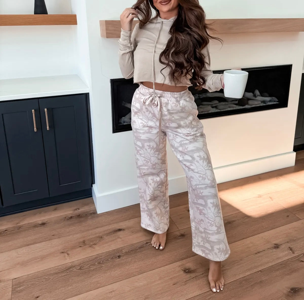 Tan Birch Camo Sweatpants