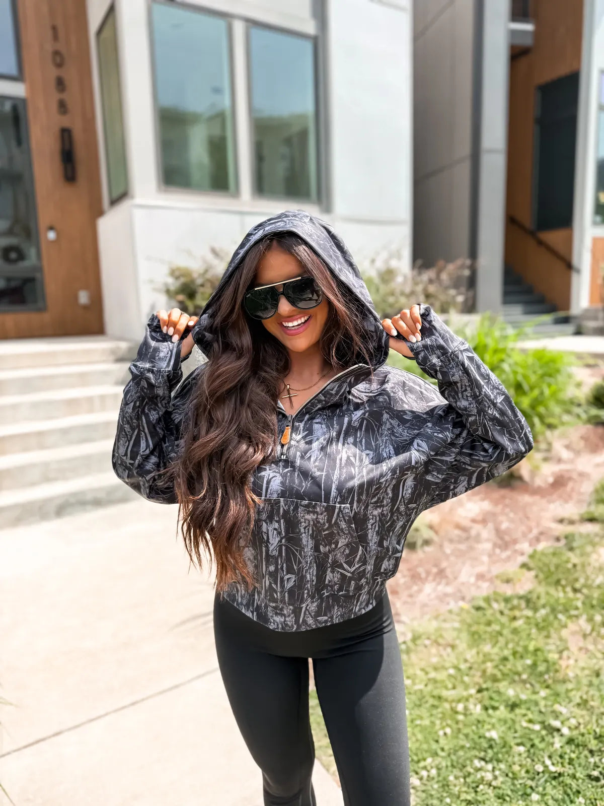 Blackout Dark Camo Summer Quarter Zip