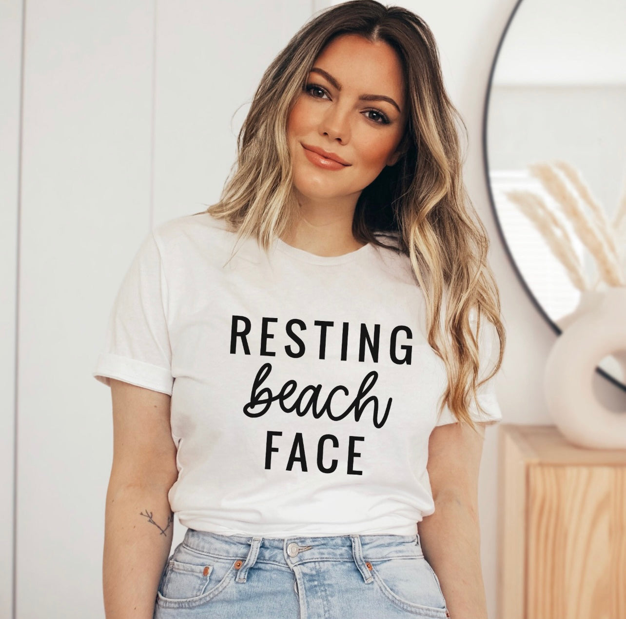 Resting Beach Face Tee