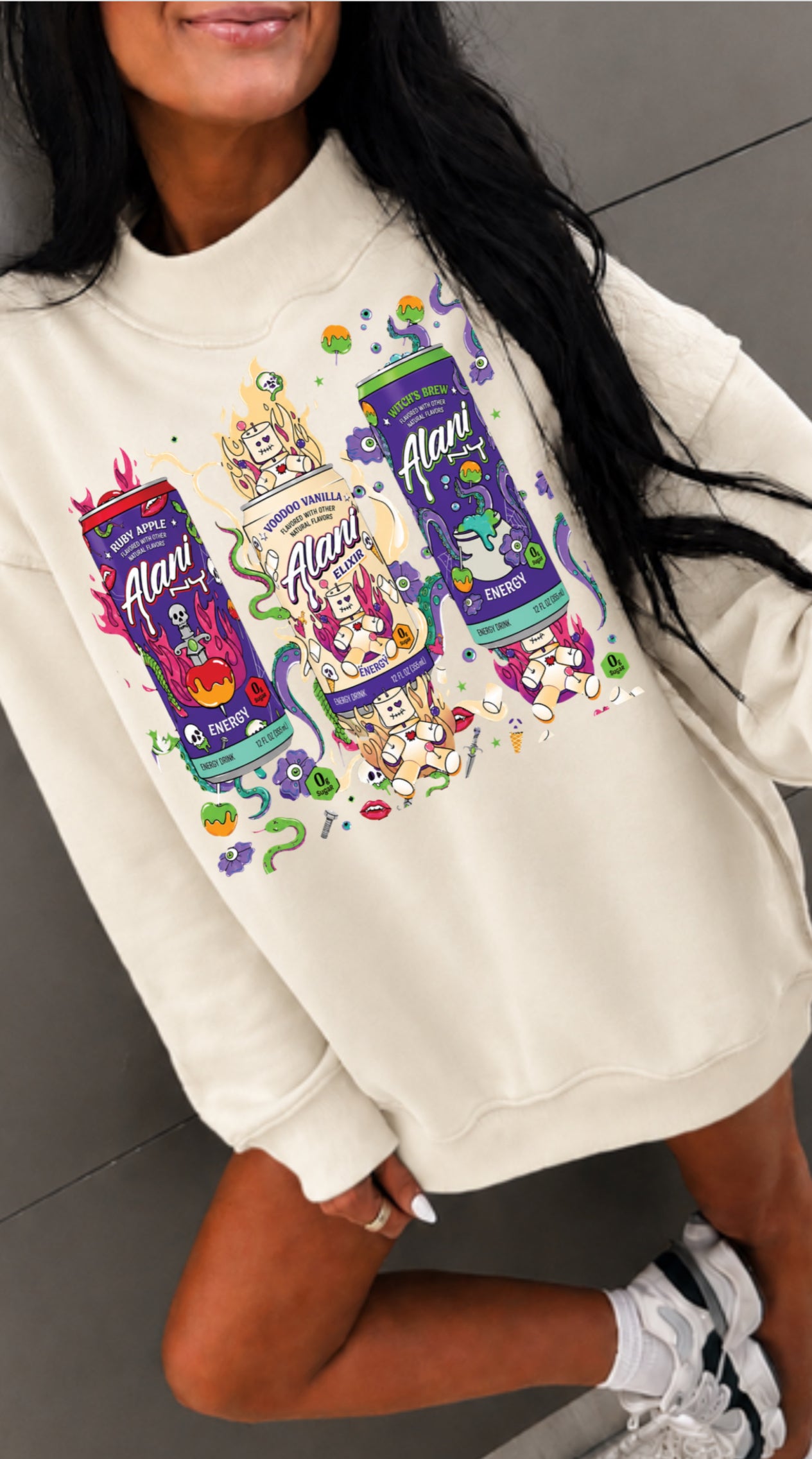 Spooky Sip Club Mockneck