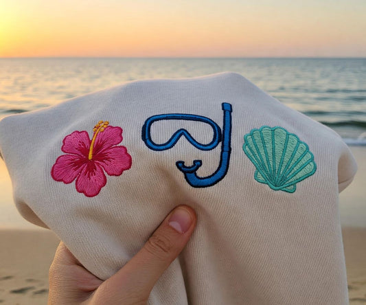 Island Life Embroidered Sweatshirt