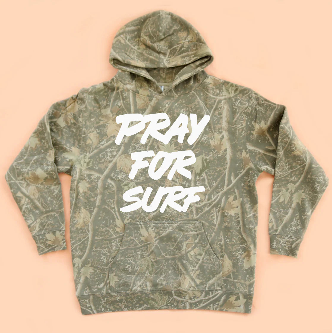 Pray For Surf Camo Hoodie
