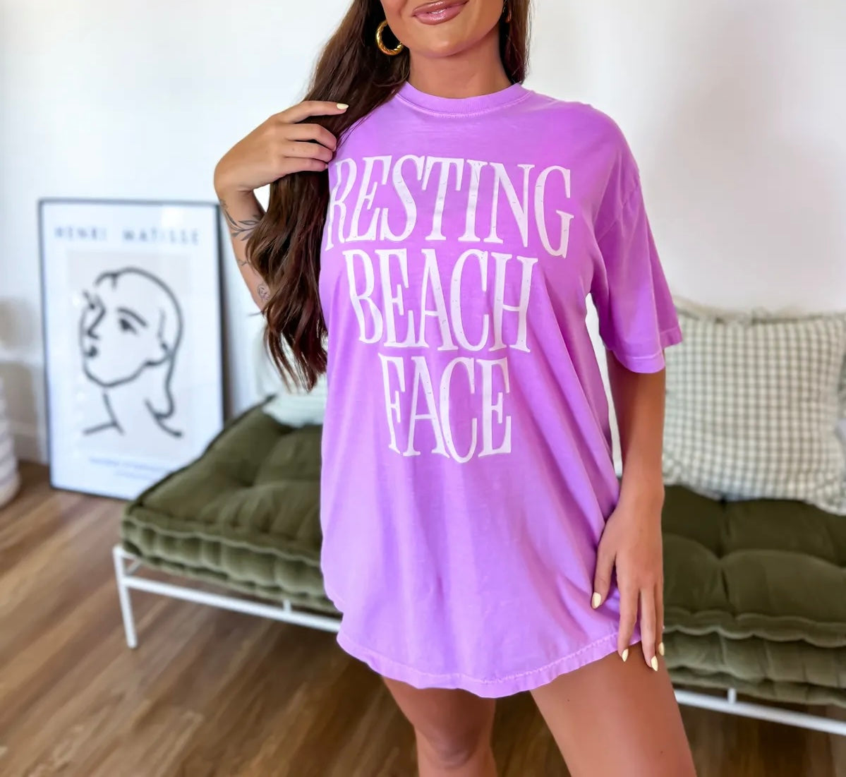 Resting Beach Face Tee