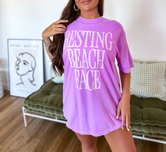 Resting Beach Face Tee