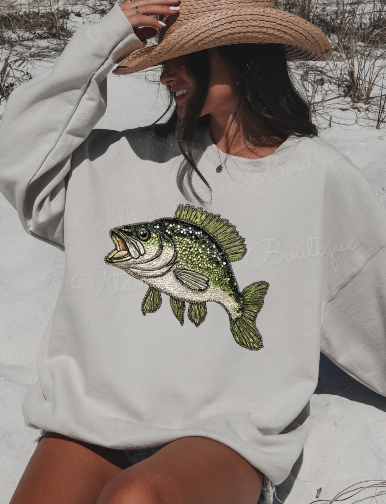 Faux Rhinestone Bass Sweatshirt/Hoodie