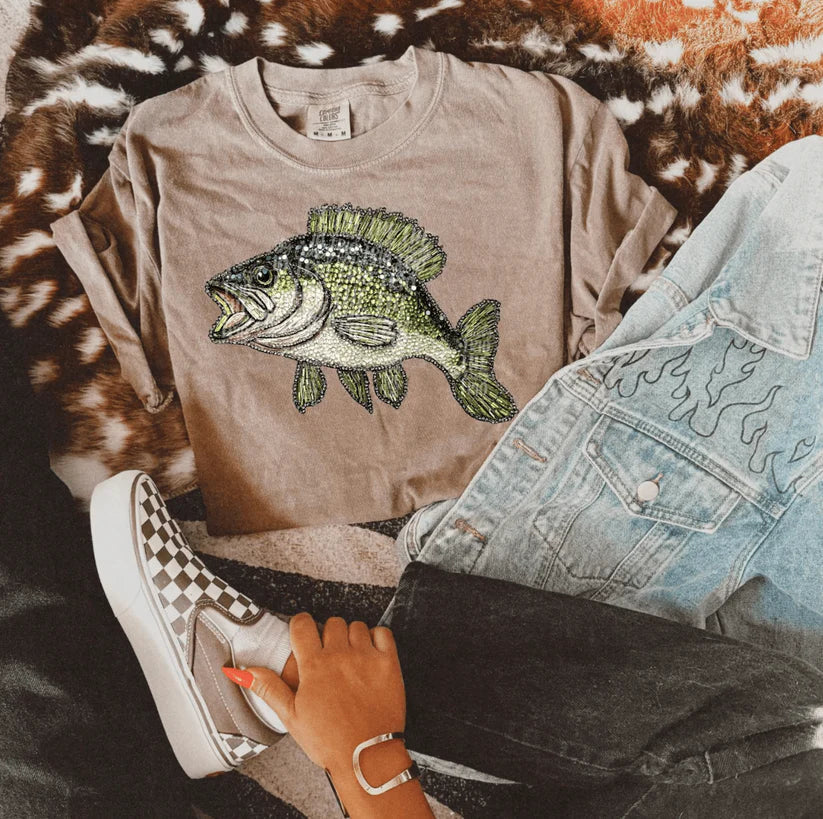 Faux Rhinestone Bass Tank/Tees
