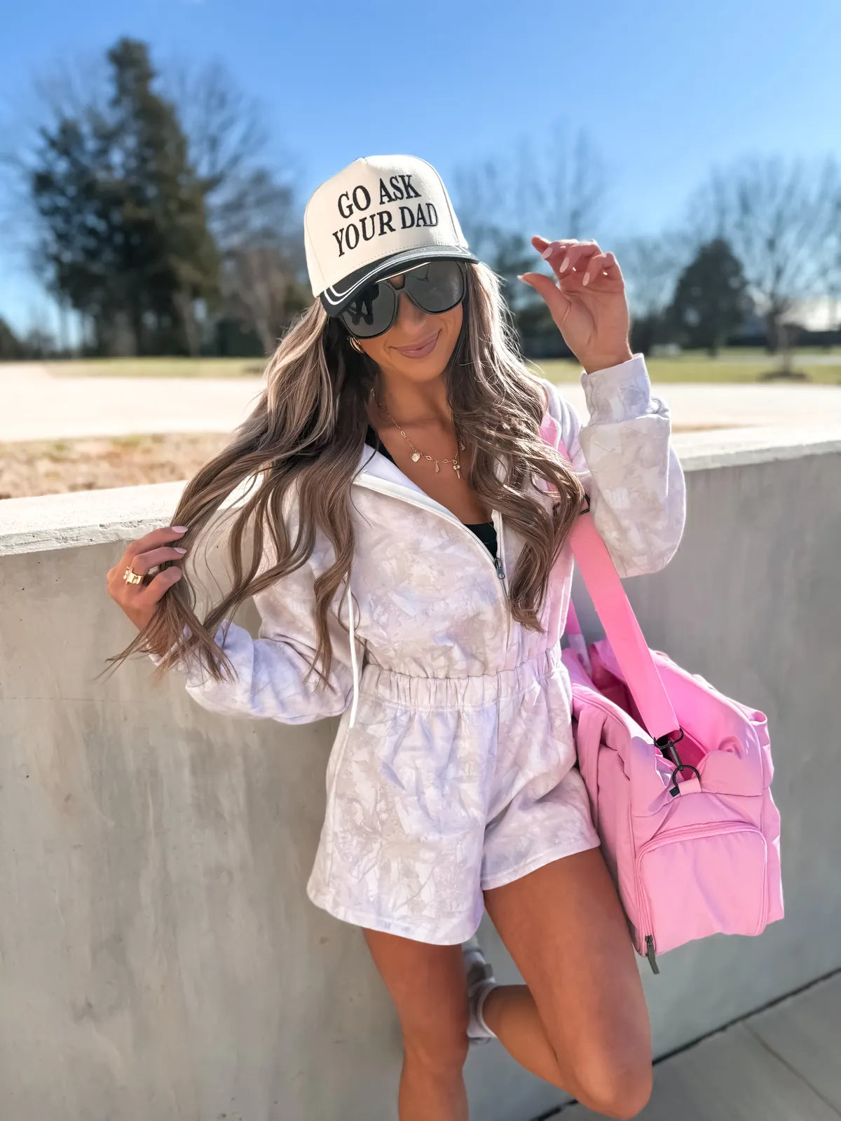 Cream Camo Cozy Hooded Romper