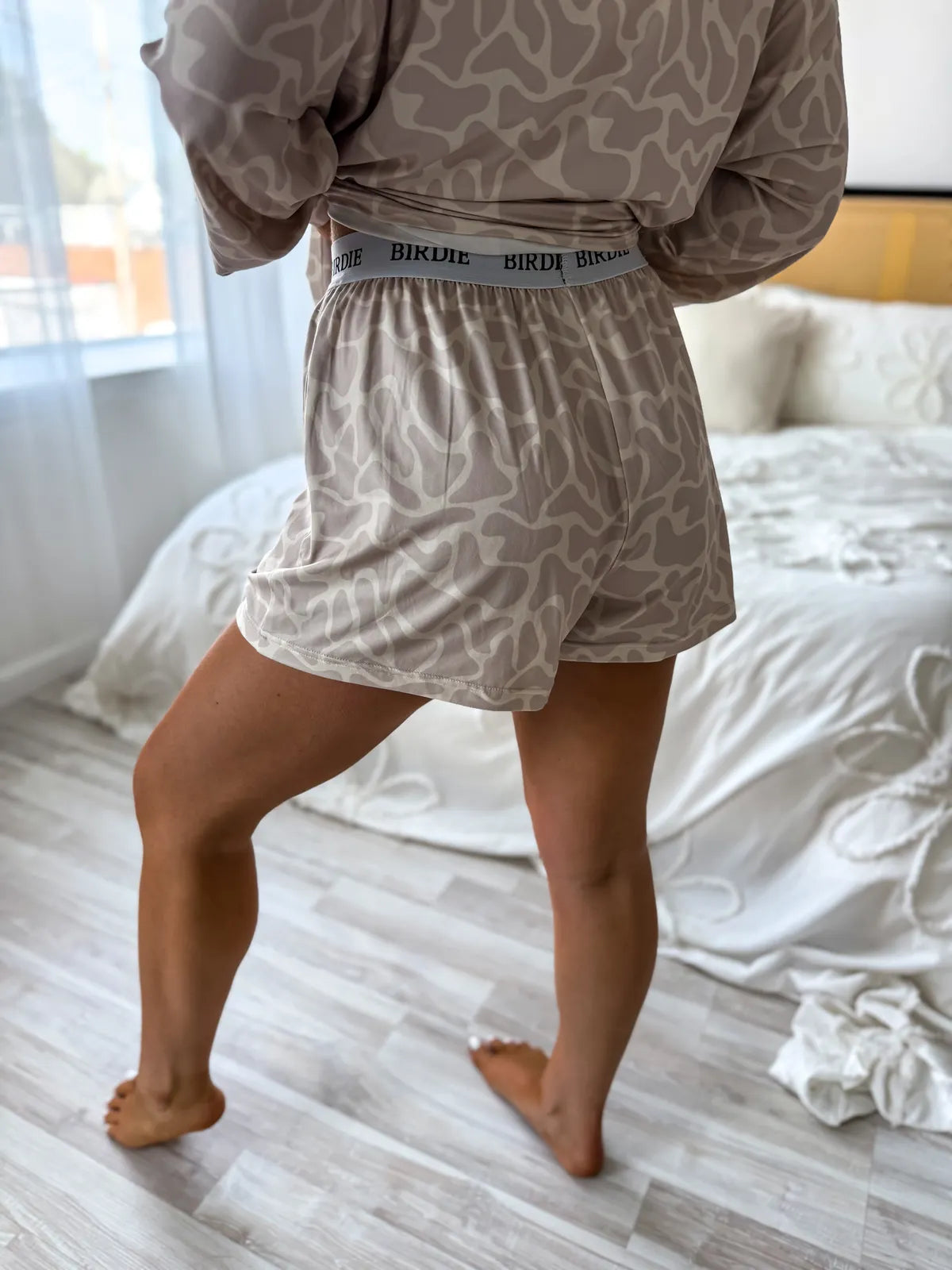 PREORDER Two Piece Neutral Marsh Camo Set (Long Sleeve & Shorts)