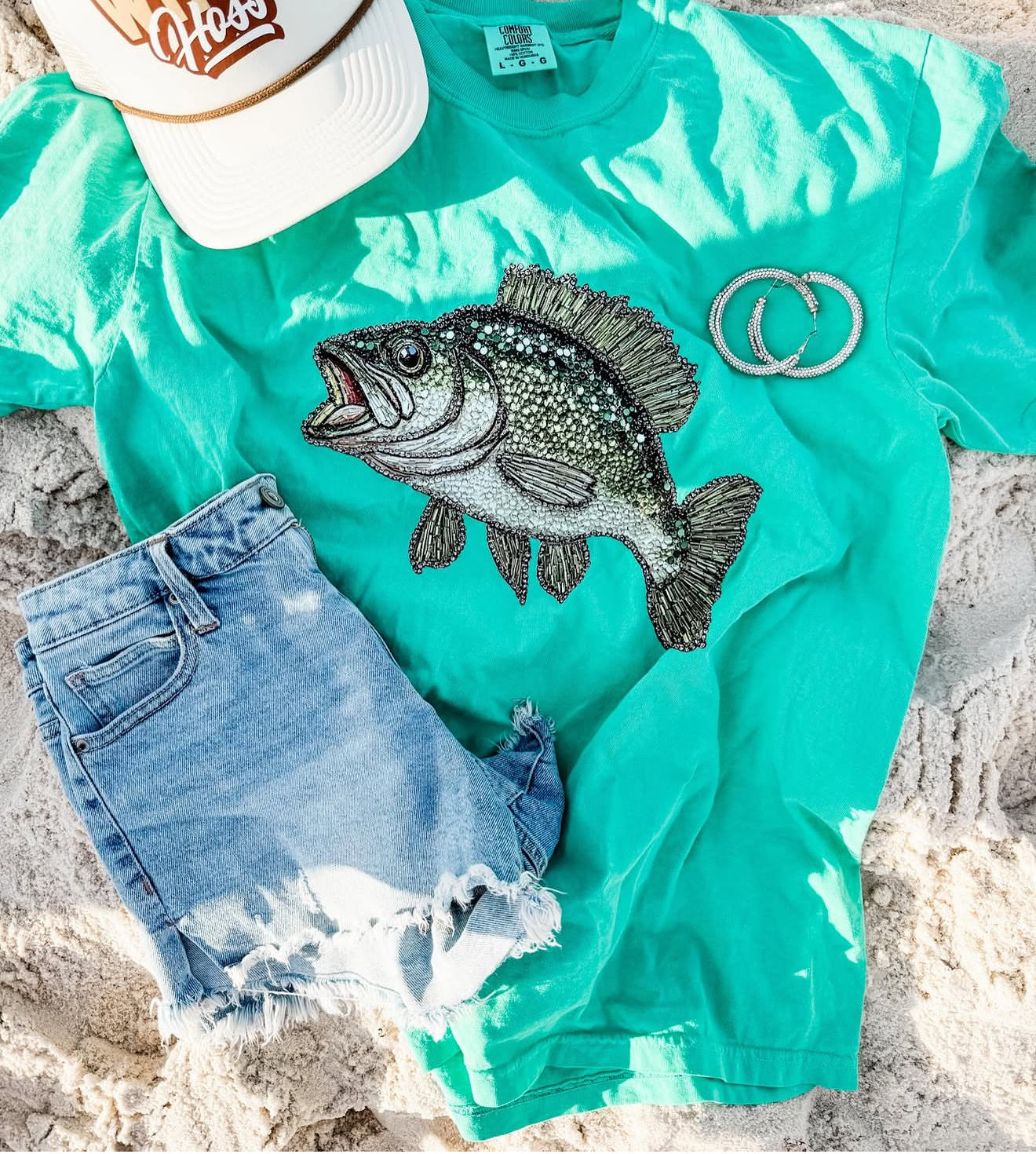 Faux Rhinestone Bass Tank/Tees