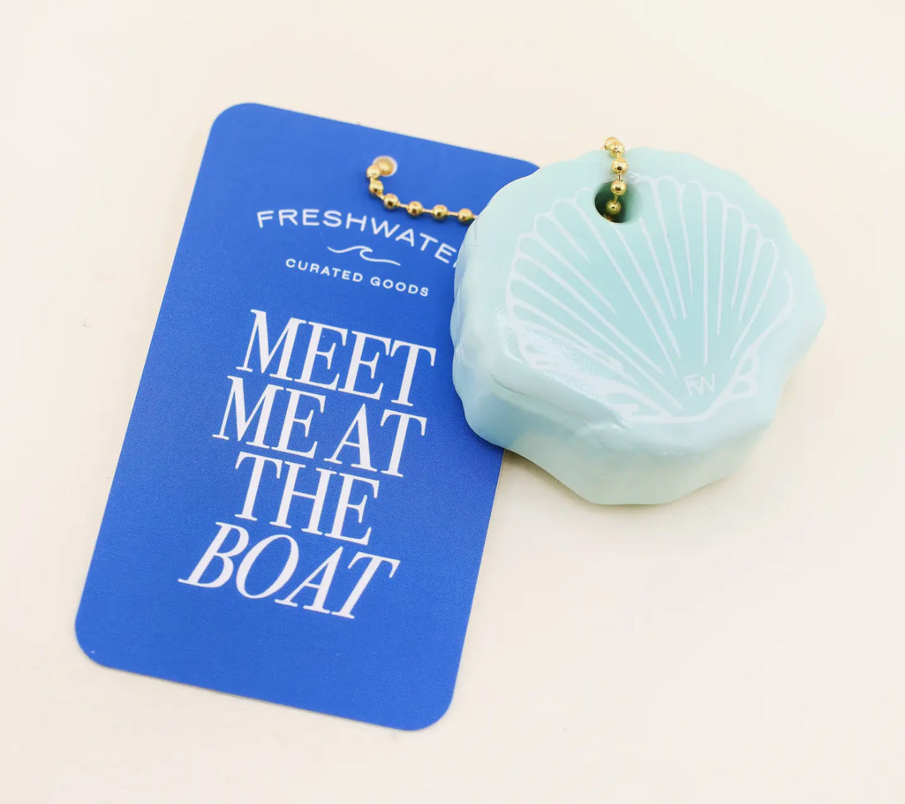 Seashell Floating Keychain
