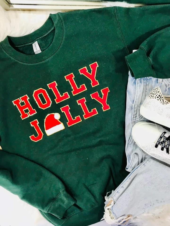 Holly Jolly Patch Sweatshirt