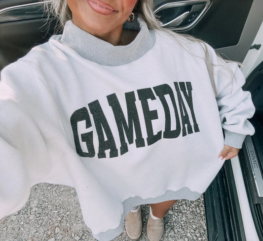 Gameday/Football Reversible Mockneck Sweatshirt