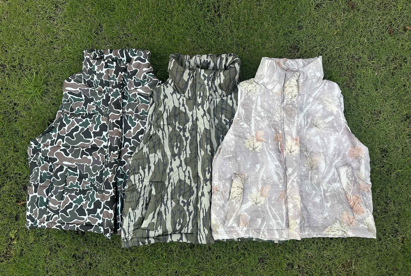 PREORDER Lulu Camo Puffer Vests