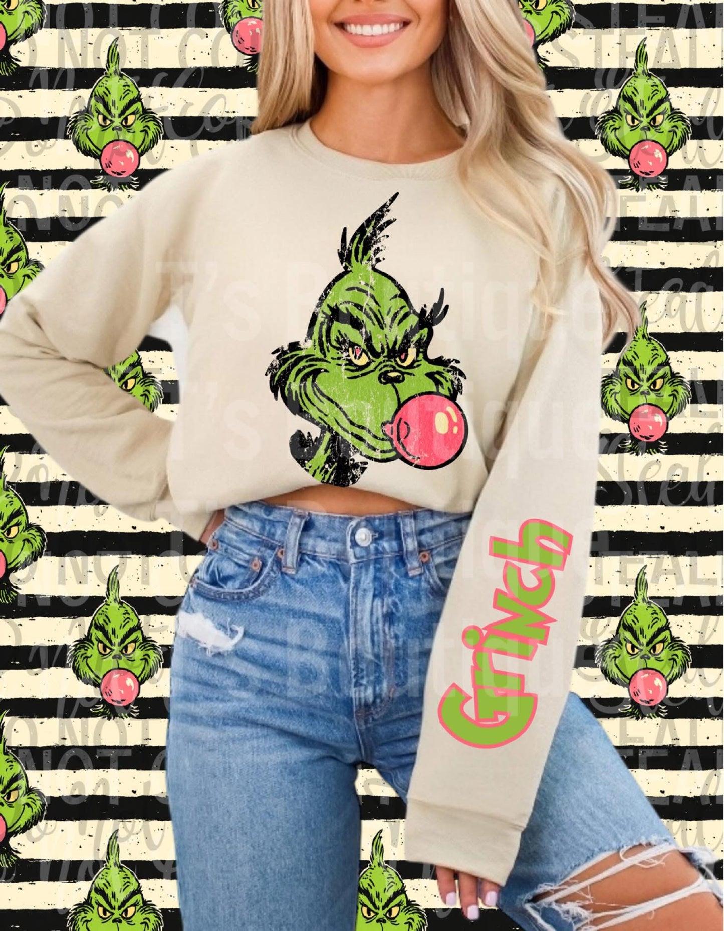 Bubblegum Green Guy Sweatshirt