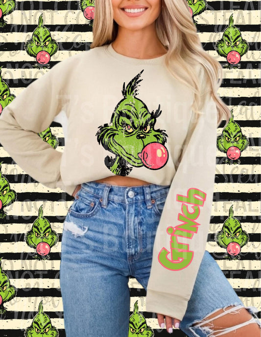 Bubblegum Green Guy Sweatshirt