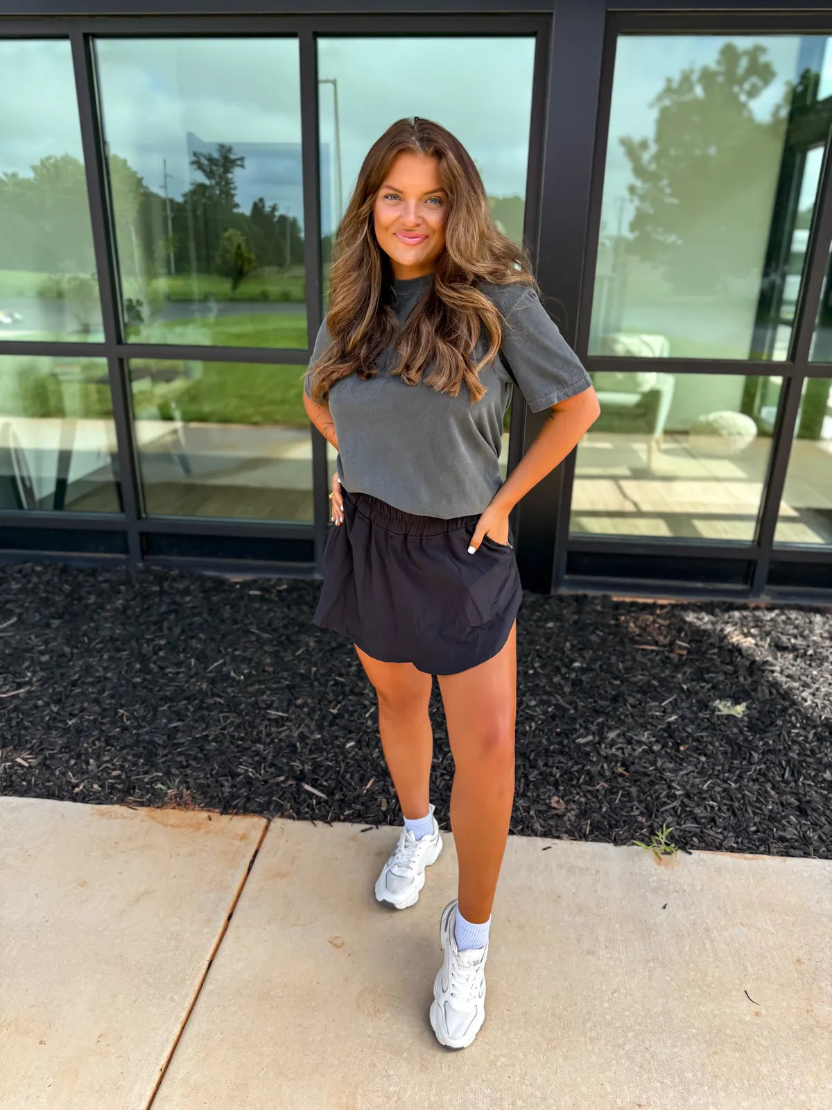 Active Black Skort