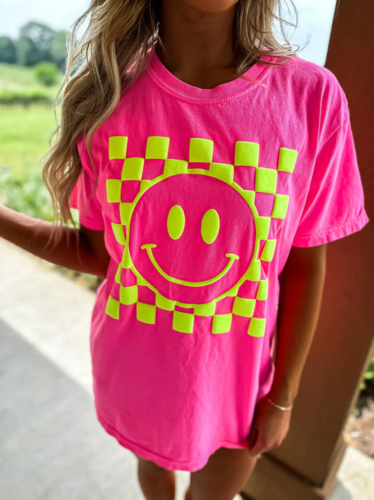OG Retro Checkered Smiley Tee