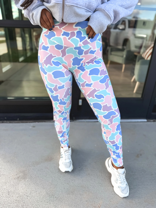 PREORDER Pastel Duck Camo Leggings