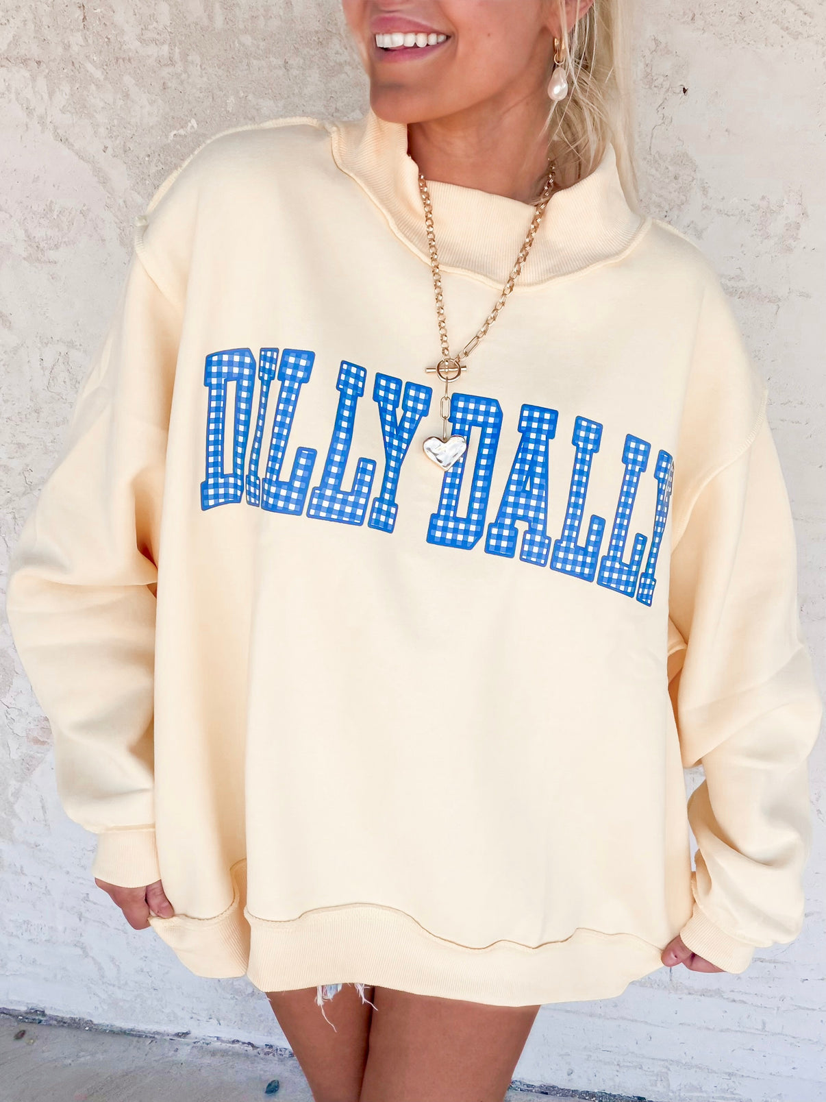 Dilly Dally/Lolly Gag Reversible Mockneck