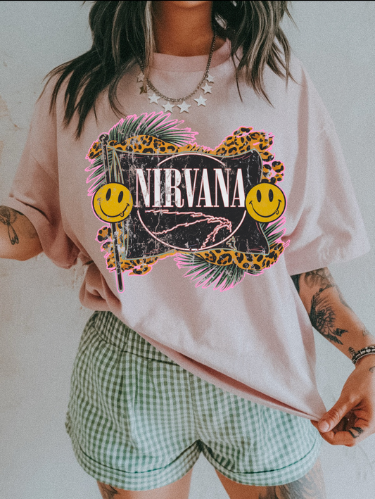 Smiley Rock Band Tee