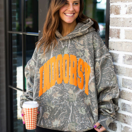 Indoorsy Puff Camo Hoodie