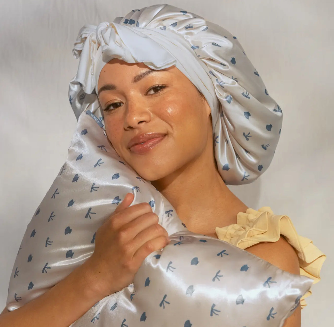 Coastal Bows Satin Hair Bonnet