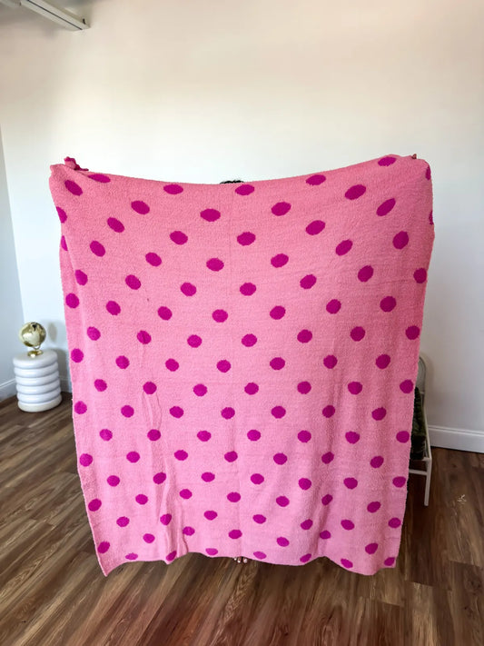 Preorder Pastel Polka Dot Reversible Blankets