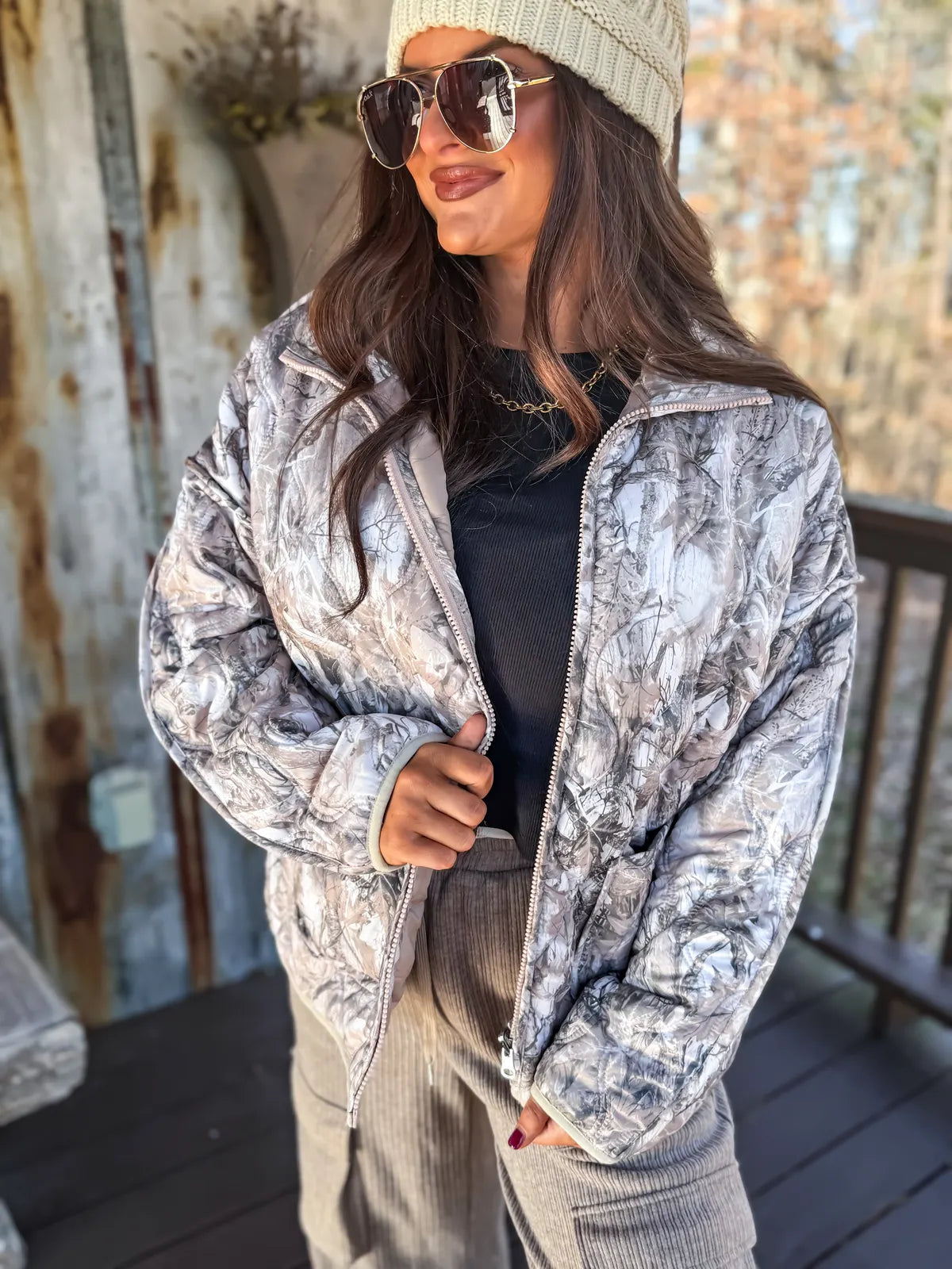 PREORDER Dark Camo Cozy Cloud Jacket