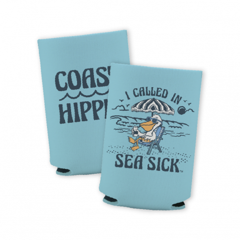 Sea Sick Pelican Koozie