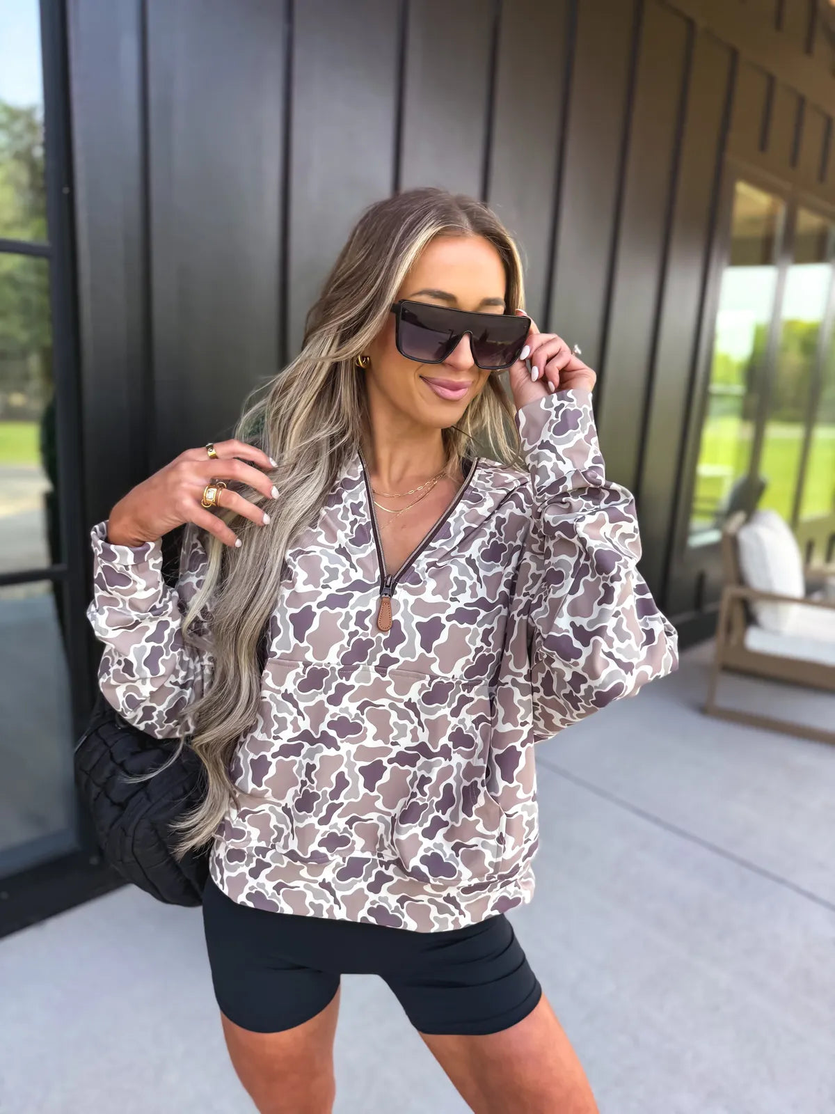 PREORDER Duck Camo Quarter Zip Pullover