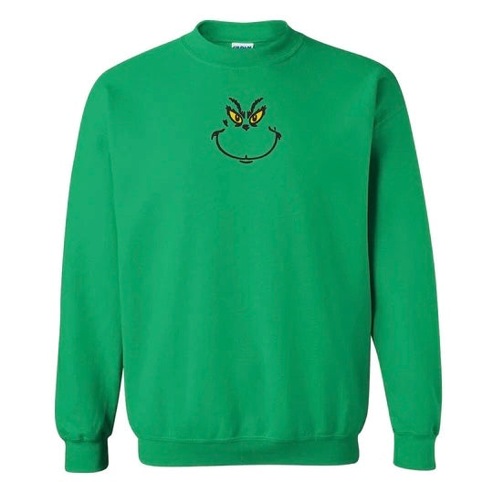 Grinch Embroidered Sweatshirt